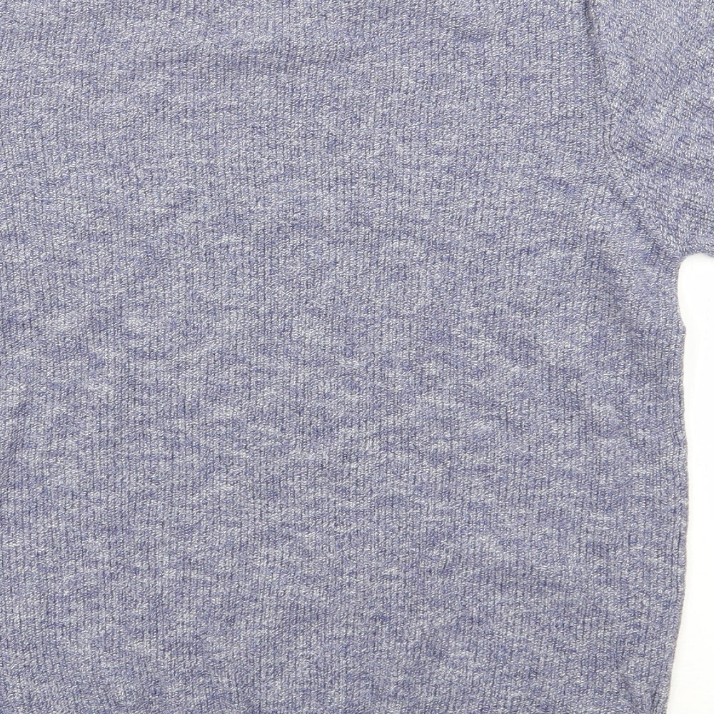 George Womens Blue  Cotton Basic Polo Size M Collared