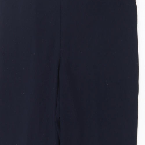 Classic Womens Blue  Polyester Trousers  Size 12 L29 in Regular
