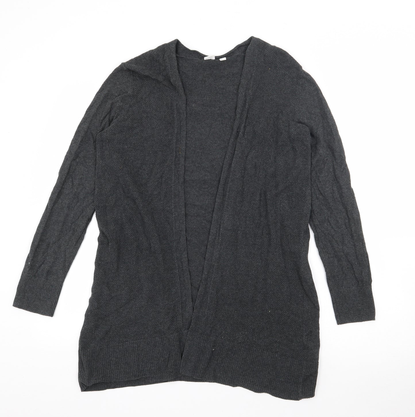 Gap Womens Grey V-Neck  Cotton Cardigan Jumper Size M