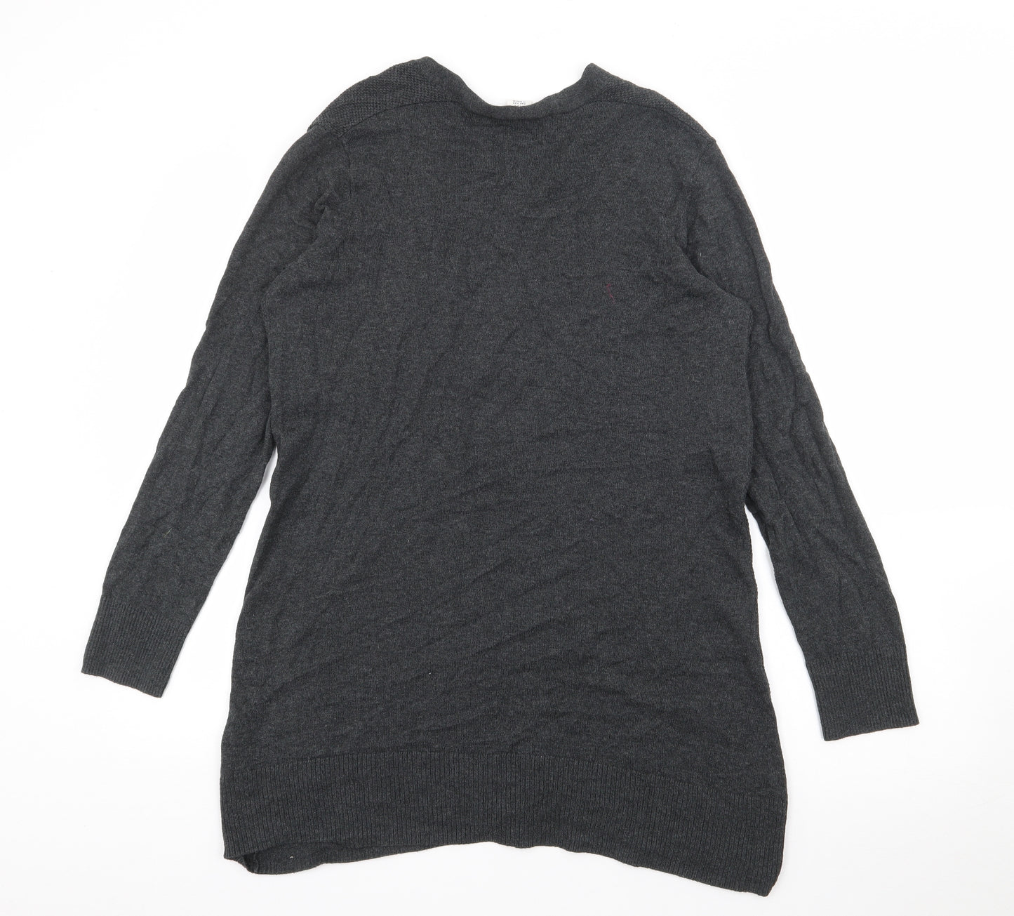 Gap Womens Grey V-Neck  Cotton Cardigan Jumper Size M