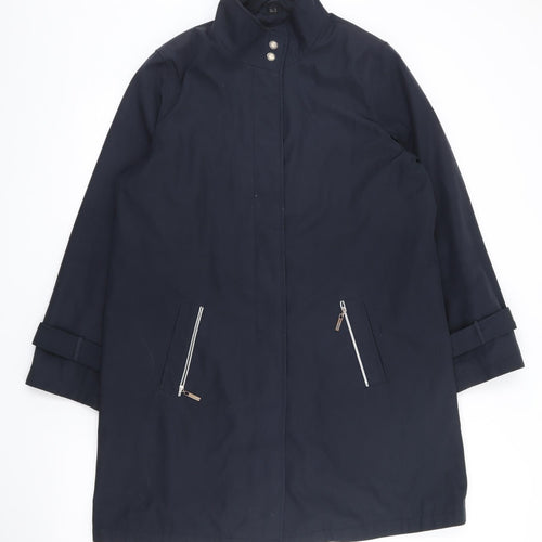 David Parry Womens Blue   Jacket Coat Size 14