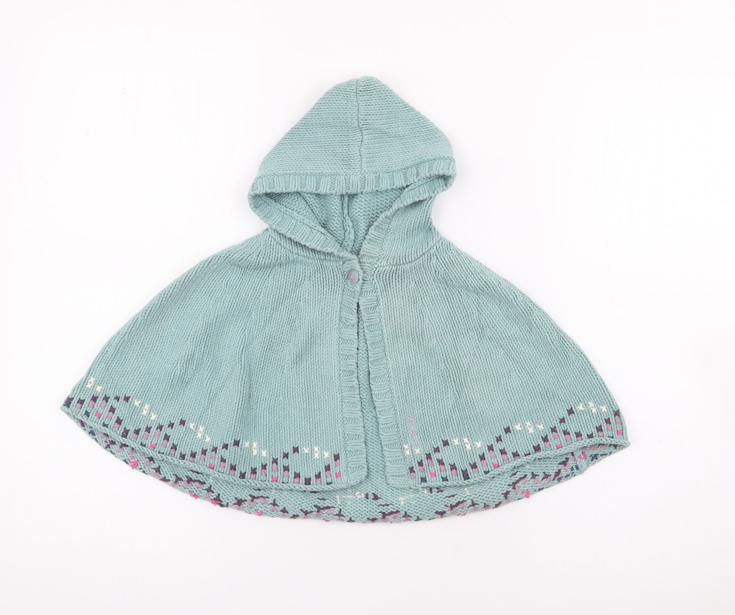 Fat Face Girls Green   Jacket Poncho Size S