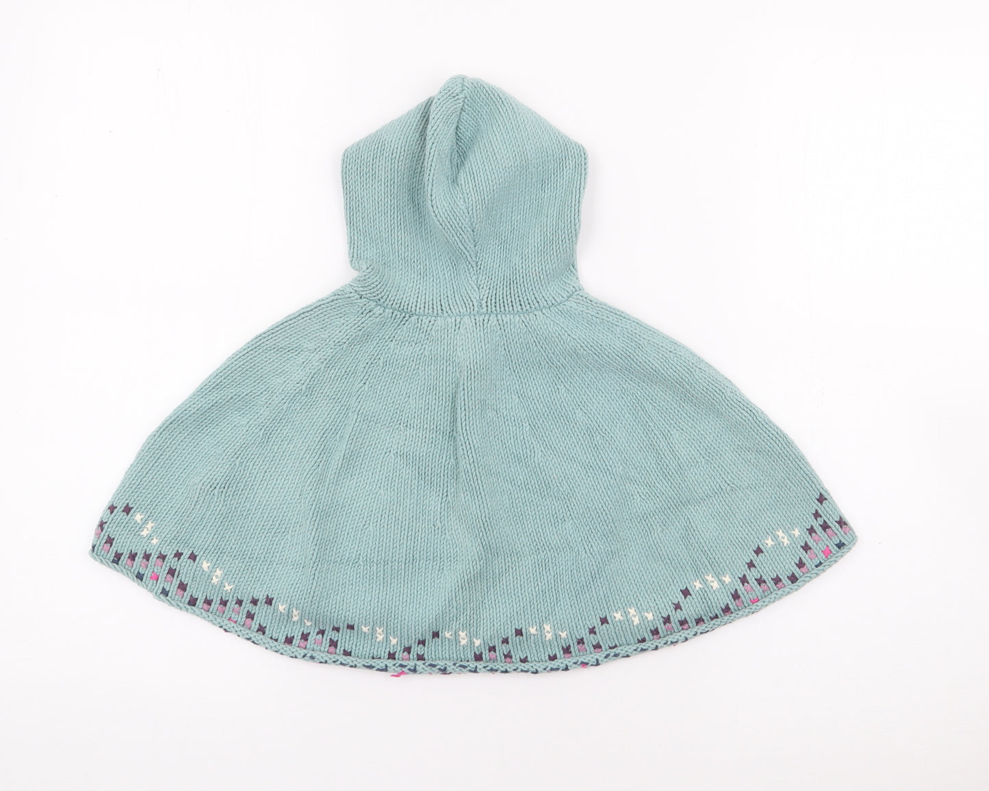 Fat Face Girls Green   Jacket Poncho Size S