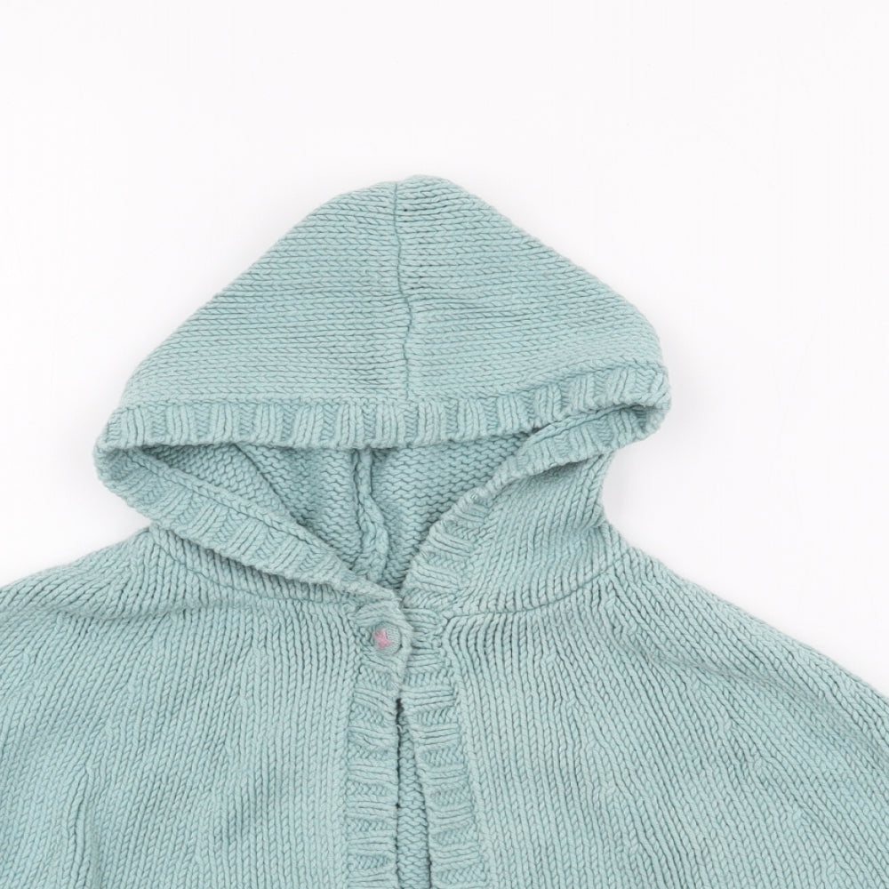 Fat Face Girls Green   Jacket Poncho Size S