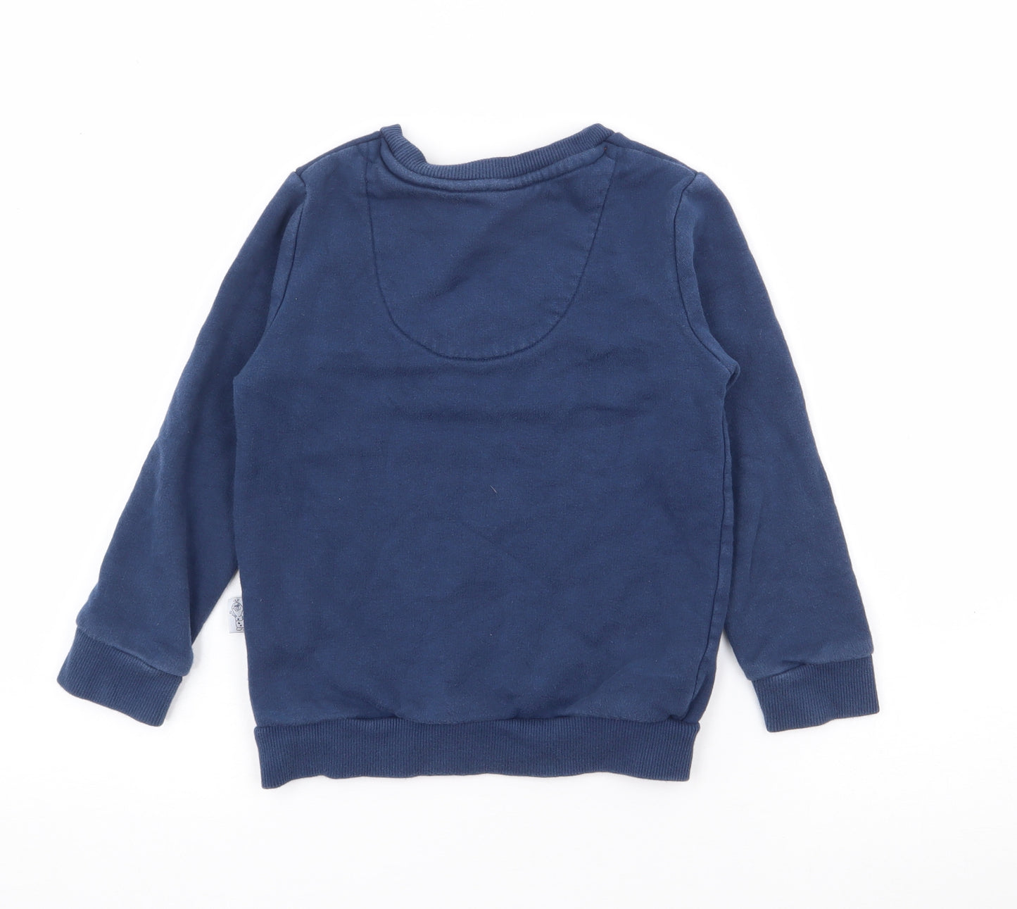 Marks and Spencer Boys Beige  Cotton Pullover Sweatshirt Size 5-6 Years   - Olaf Frozen