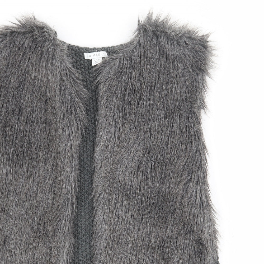 Primark Girls Grey   Gilet Jacket Size 14-15 Years