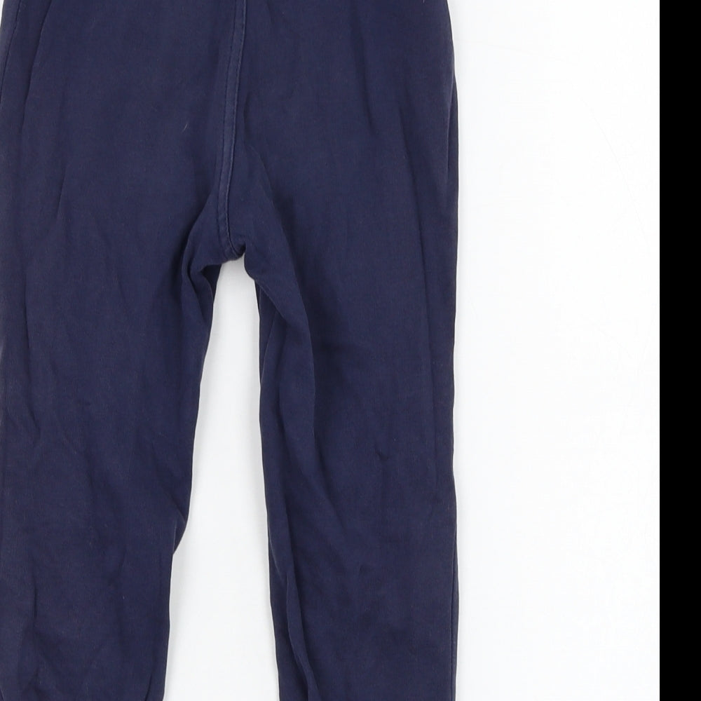 George Boys Blue  Cotton Jogger Trousers Size 2-3 Years  Regular Pullover