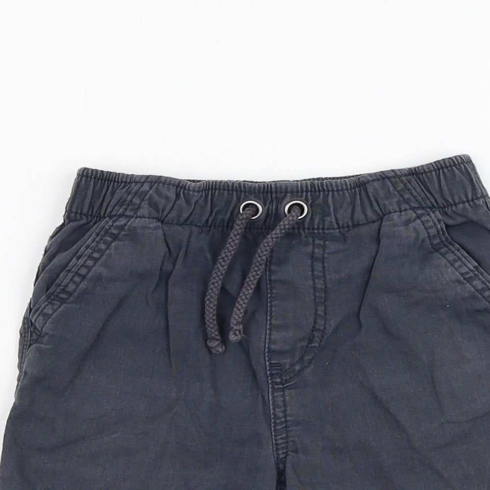 George Boys Blue  Cotton Bermuda Shorts Size 2-3 Years  Regular