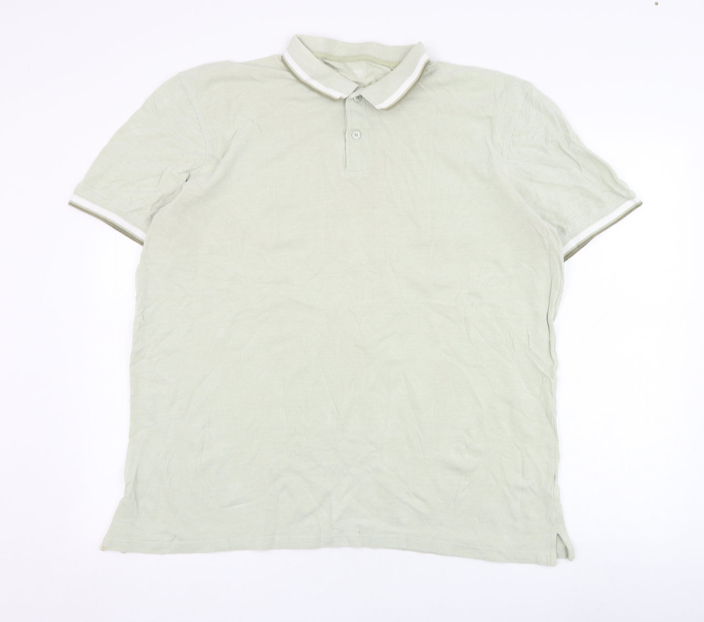 Dunnes Stores Mens Green  Polyester  Polo Size XL Collared Pullover