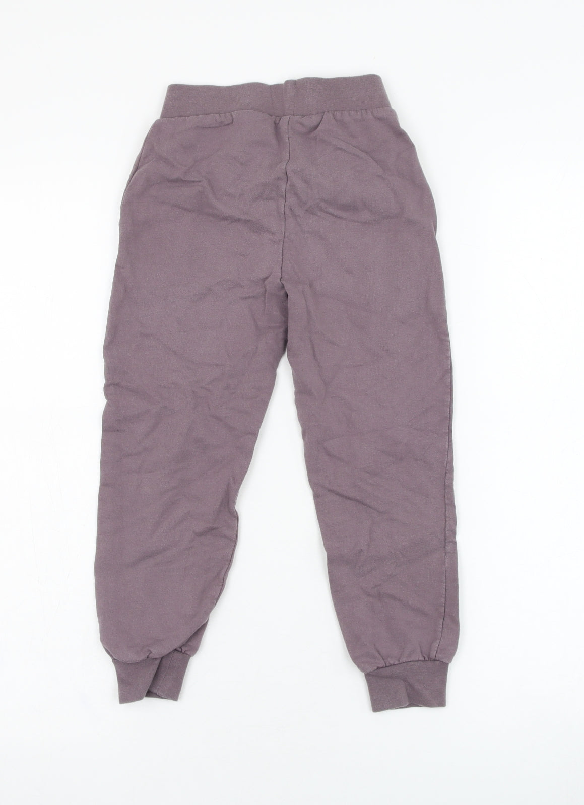 George Girls Purple  Cotton Jogger Trousers Size 5-6 Years  Regular Pullover