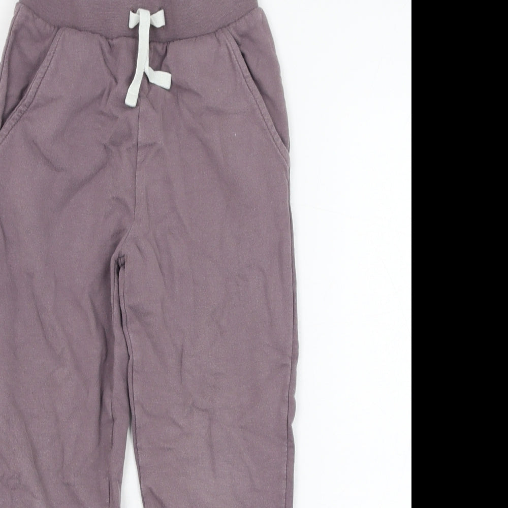George Girls Purple  Cotton Jogger Trousers Size 5-6 Years  Regular Pullover