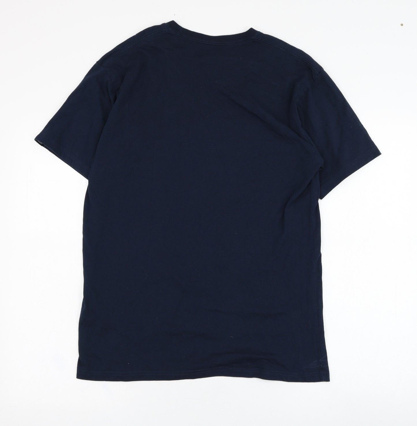 VANS Mens Blue  Cotton  T-Shirt Size M Round Neck