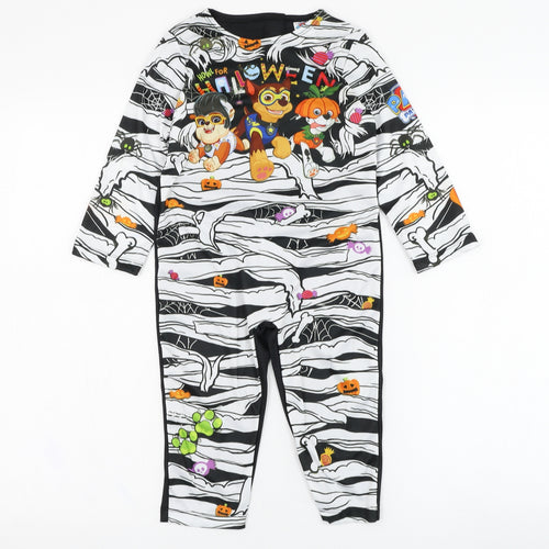 Paw Patrol Boys Black  Polyester Babygrow One-Piece Size 12-18 Months  Hook & Loop - Paw Patrol, Halloween, Costume