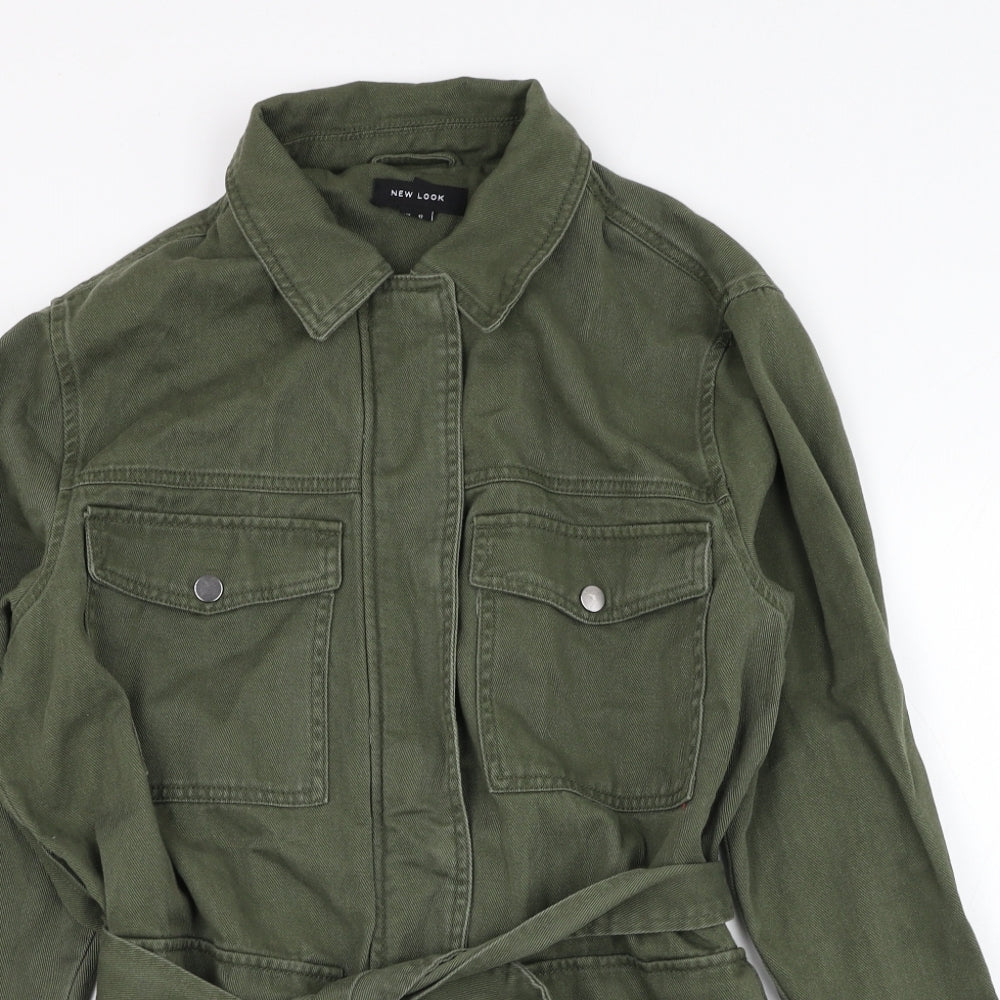 New Look Womens Green   Jacket  Size 12  Zip