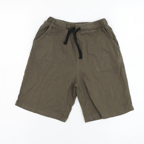 SheIn Boys Green  Polyester Sweat Shorts Size 9-10 Years  Regular