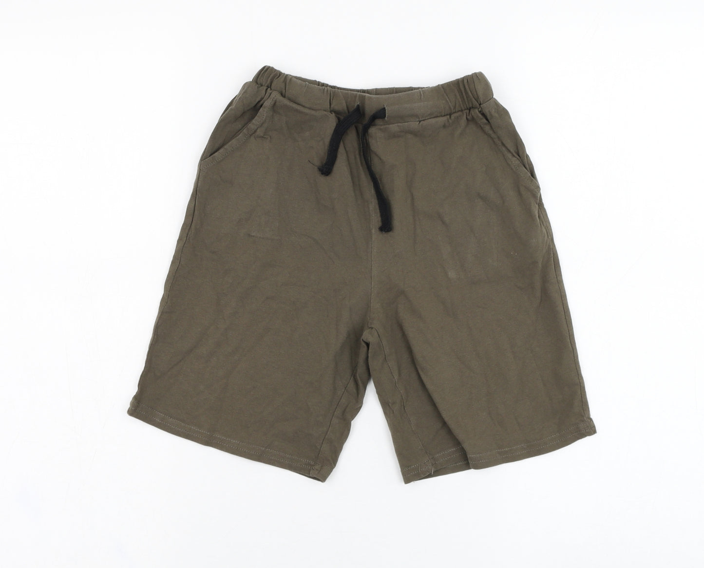 SheIn Boys Green  Polyester Sweat Shorts Size 9-10 Years  Regular
