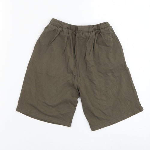 SheIn Boys Green  Polyester Sweat Shorts Size 9-10 Years  Regular