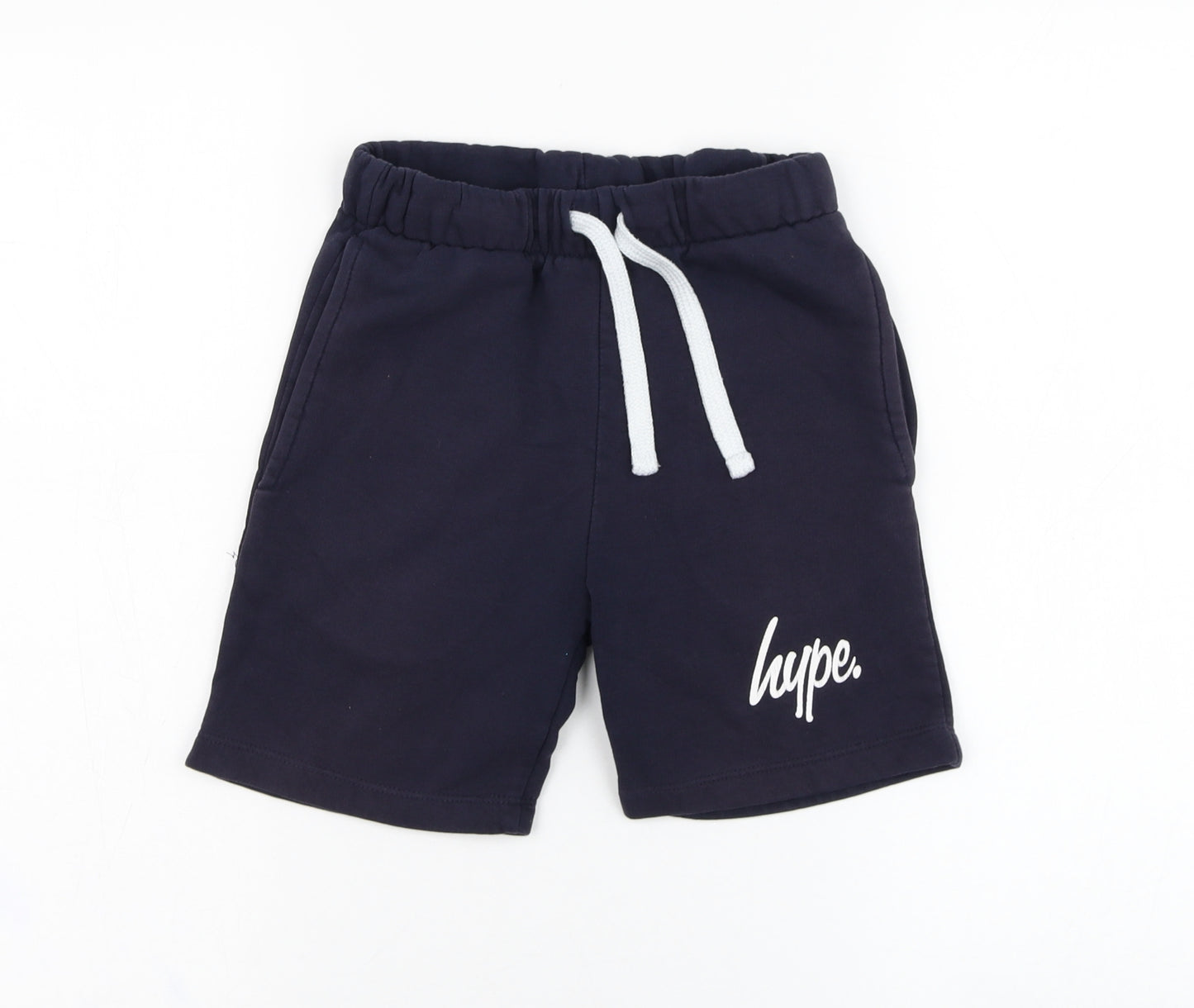 Hype Boys Blue  Cotton Sweat Shorts Size 7-8 Years  Regular