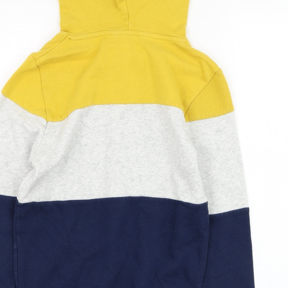 H&M Boys Grey Colourblock Cotton Pullover Hoodie Size 9-10 Years  Pullover - NYC