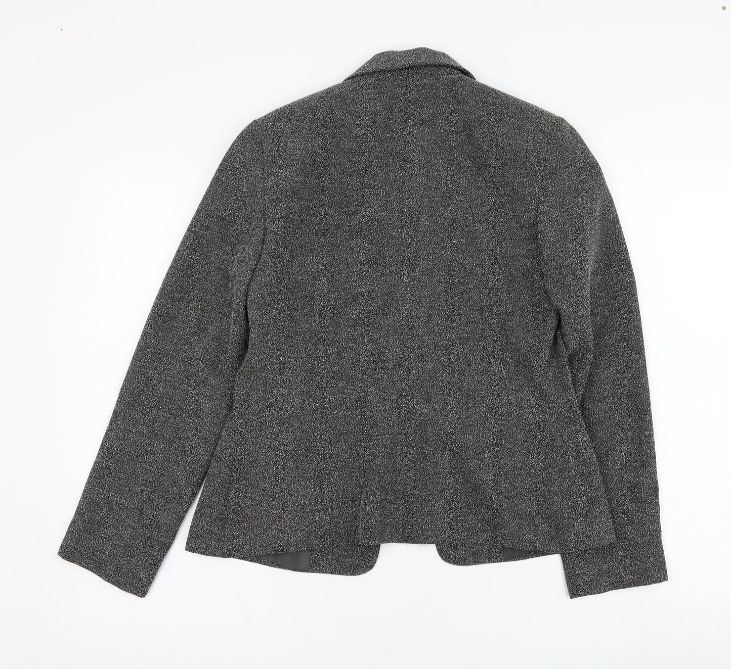 Principles Womens Grey   Jacket Blazer Size 8  Button