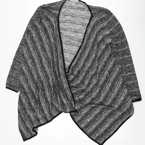 Marks and Spencer Womens Grey Square Neck  Viscose Cardigan Jumper Size 12