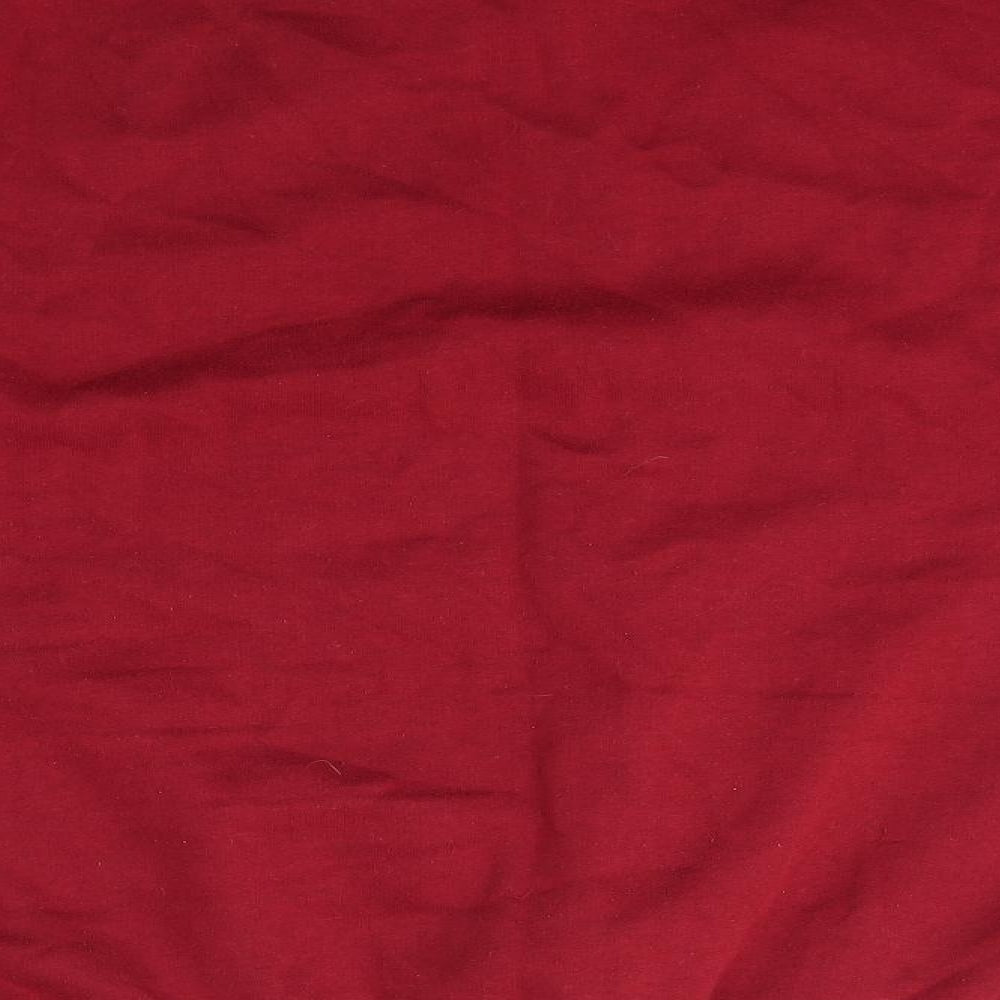 Zantos Mens Red Crew Neck  Polyester Pullover Jumper Size XL