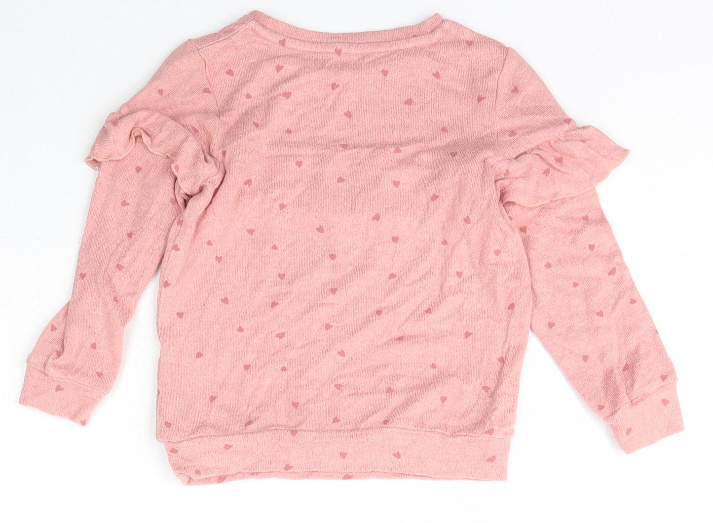 George Girls Pink  Polyester Pullover T-Shirt Size 2-3 Years Scoop Neck