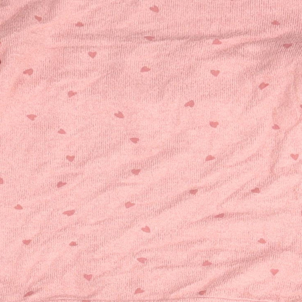 George Girls Pink  Polyester Pullover T-Shirt Size 2-3 Years Scoop Neck