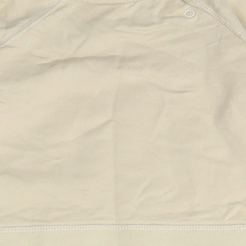NEXT Girls Beige  Cotton Pullover Jumper Size 6-9 Months