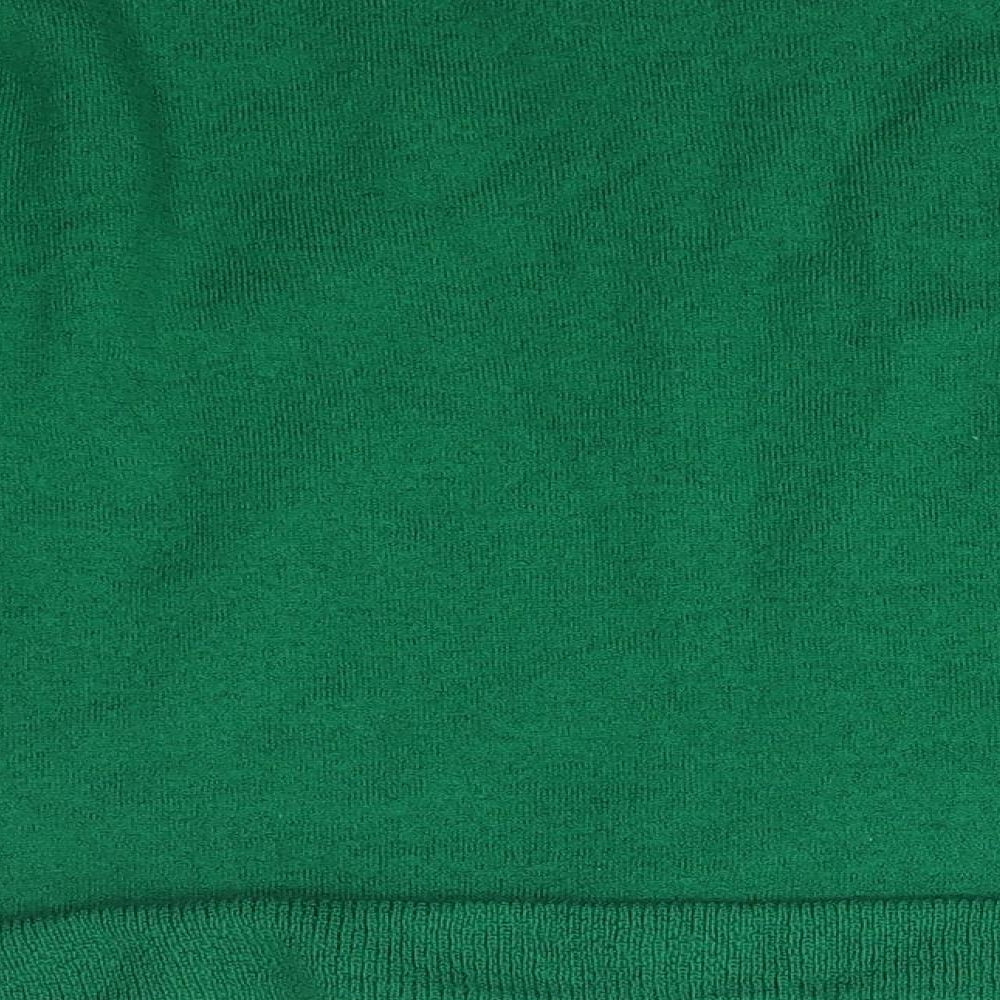 Cath Kidston Girls Green Crew Neck Animal Print Wool Pullover Jumper Size M   - Frogs