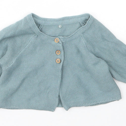 Disney Baby Girls Blue  Cotton Cardigan Jumper Size 3-6 Months   - Disney