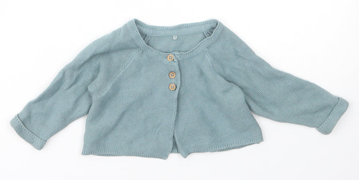 Disney Baby Girls Blue  Cotton Cardigan Jumper Size 3-6 Months   - Disney