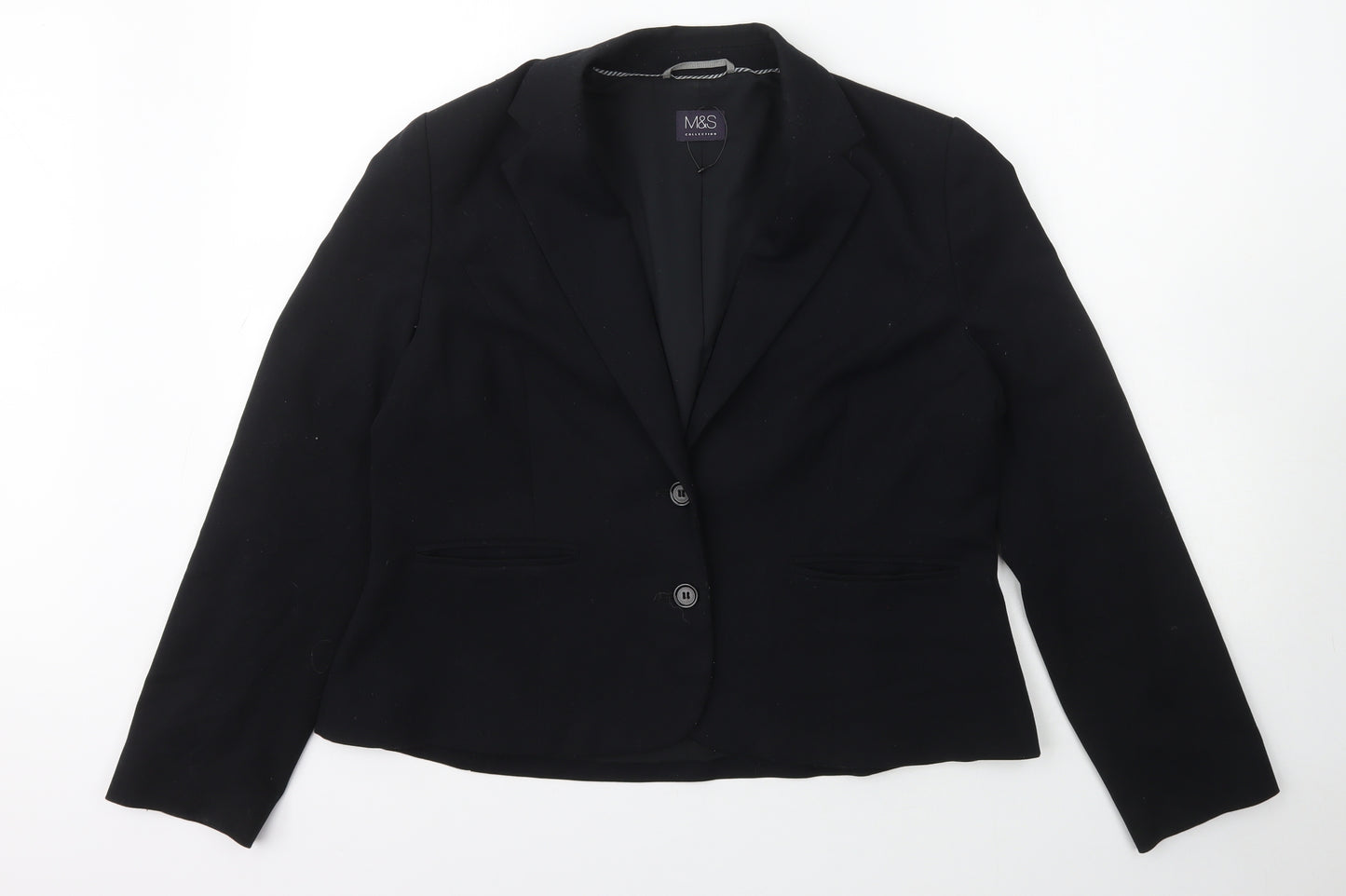 Marks and Spencer Womens Black   Jacket Blazer Size 16