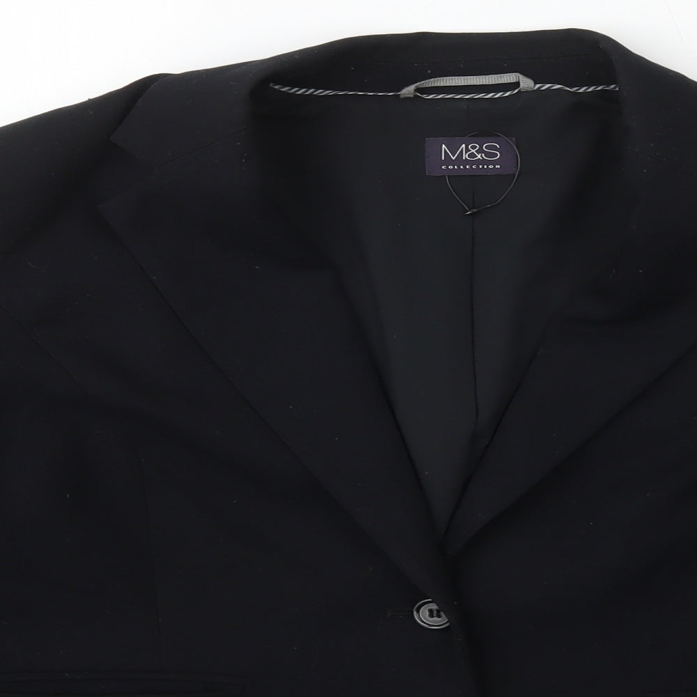 Marks and Spencer Womens Black   Jacket Blazer Size 16