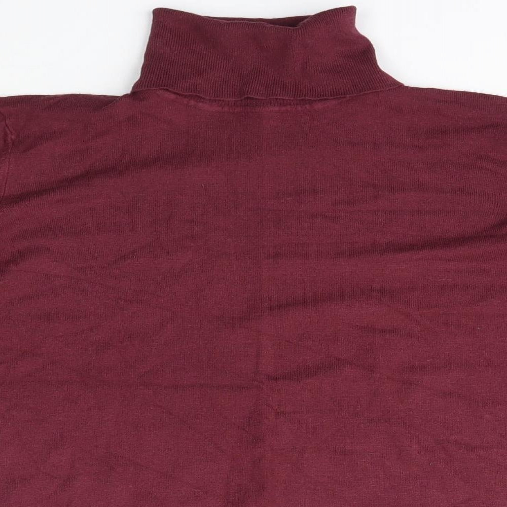 Debenhams Womens Purple Roll Neck  Viscose Pullover Jumper Size 18
