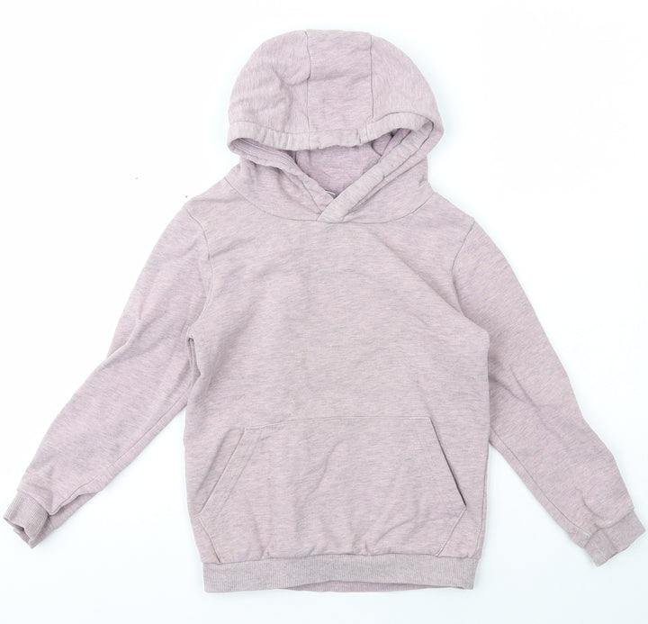 TU kids Girls Purple  Cotton Pullover Hoodie Size 7 Years