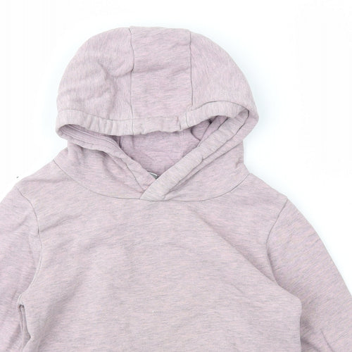 TU kids Girls Purple  Cotton Pullover Hoodie Size 7 Years