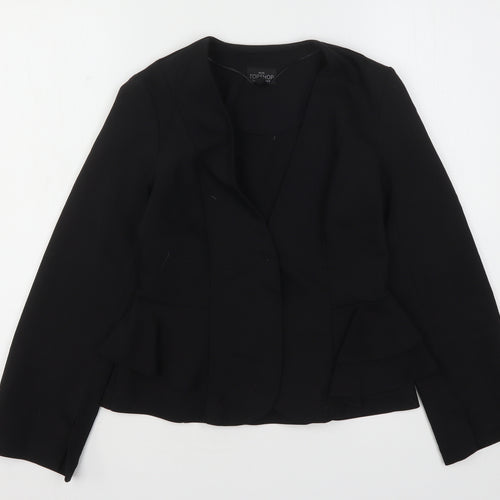 Topshop Womens Black   Jacket Blazer Size 8