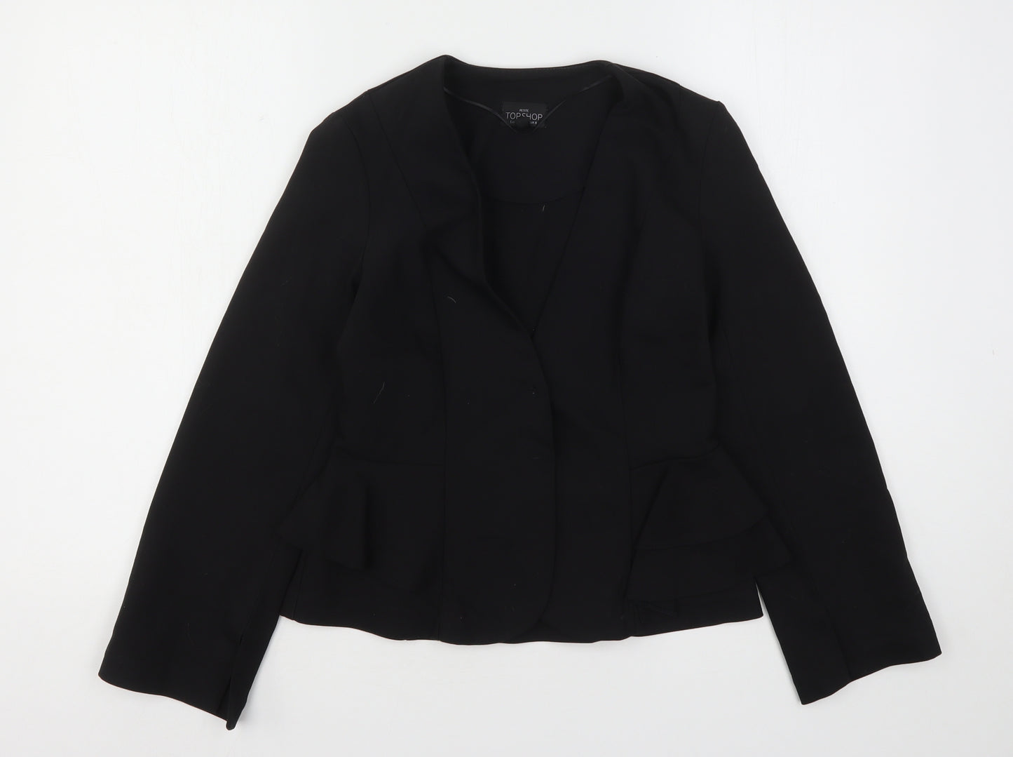 Topshop Womens Black   Jacket Blazer Size 8