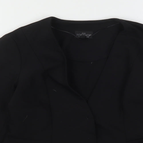 Topshop Womens Black   Jacket Blazer Size 8
