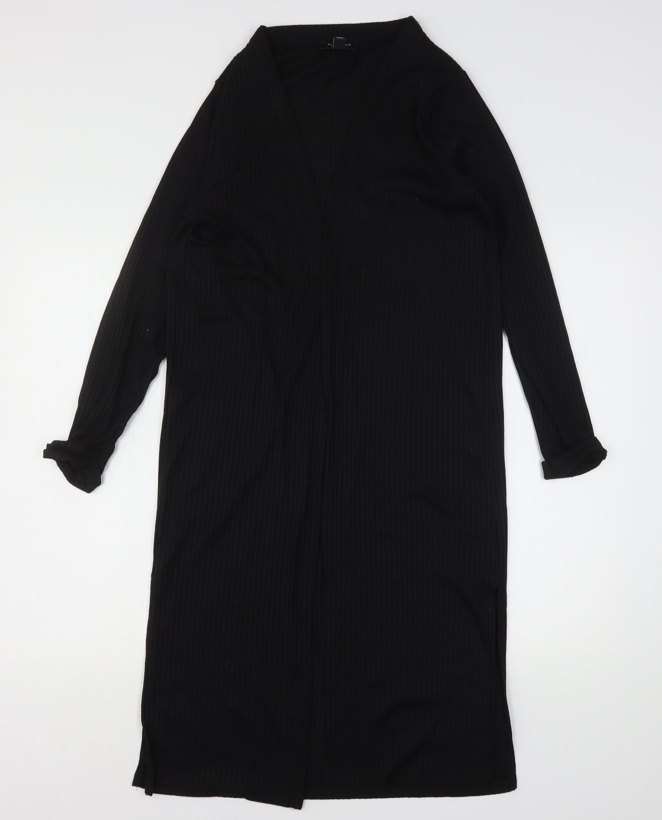 New Look Womens Black V-Neck  Polyester Cardigan Jumper Size 10
