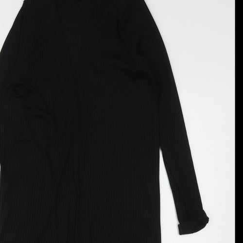 New Look Womens Black V-Neck  Polyester Cardigan Jumper Size 10