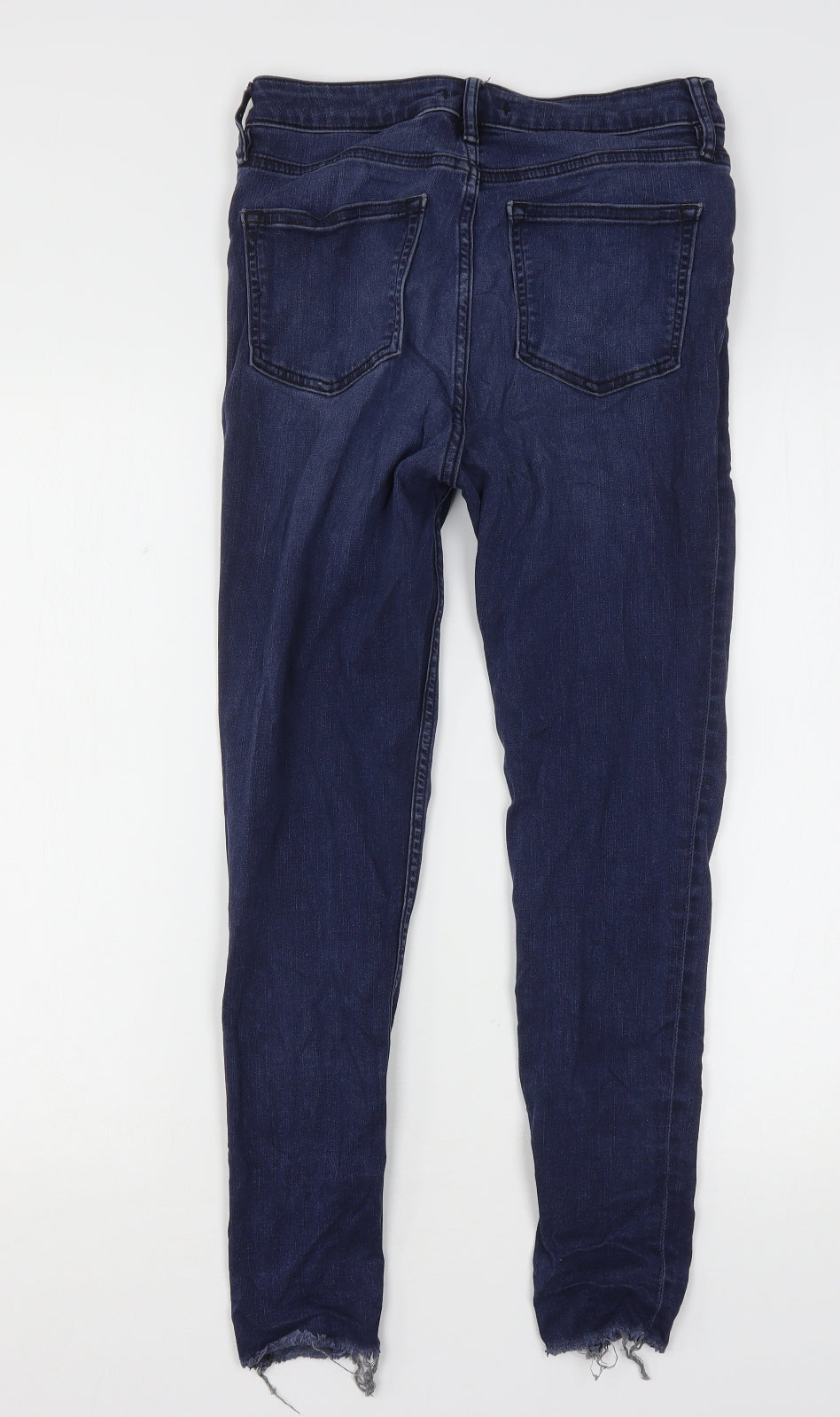 F&F Womens Blue  Cotton Skinny Jeans Size 10 L26 in Regular