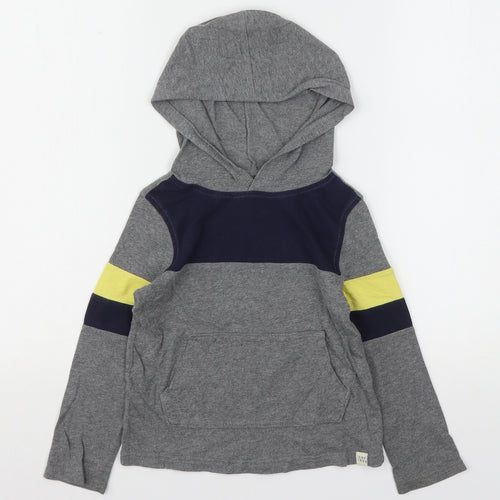 Gap Boys Multicoloured Colourblock Cotton Pullover Hoodie Size 4-5 Years