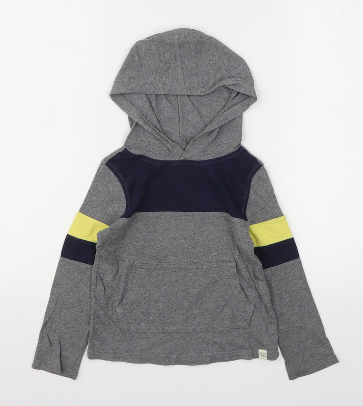 Gap Boys Multicoloured Colourblock Cotton Pullover Hoodie Size 4-5 Years