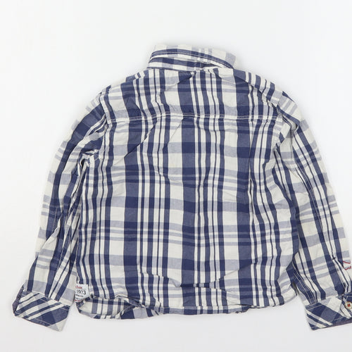 Pepe Jeans Boys Multicoloured Plaid Cotton Basic Button-Up Size 6 Years Collared