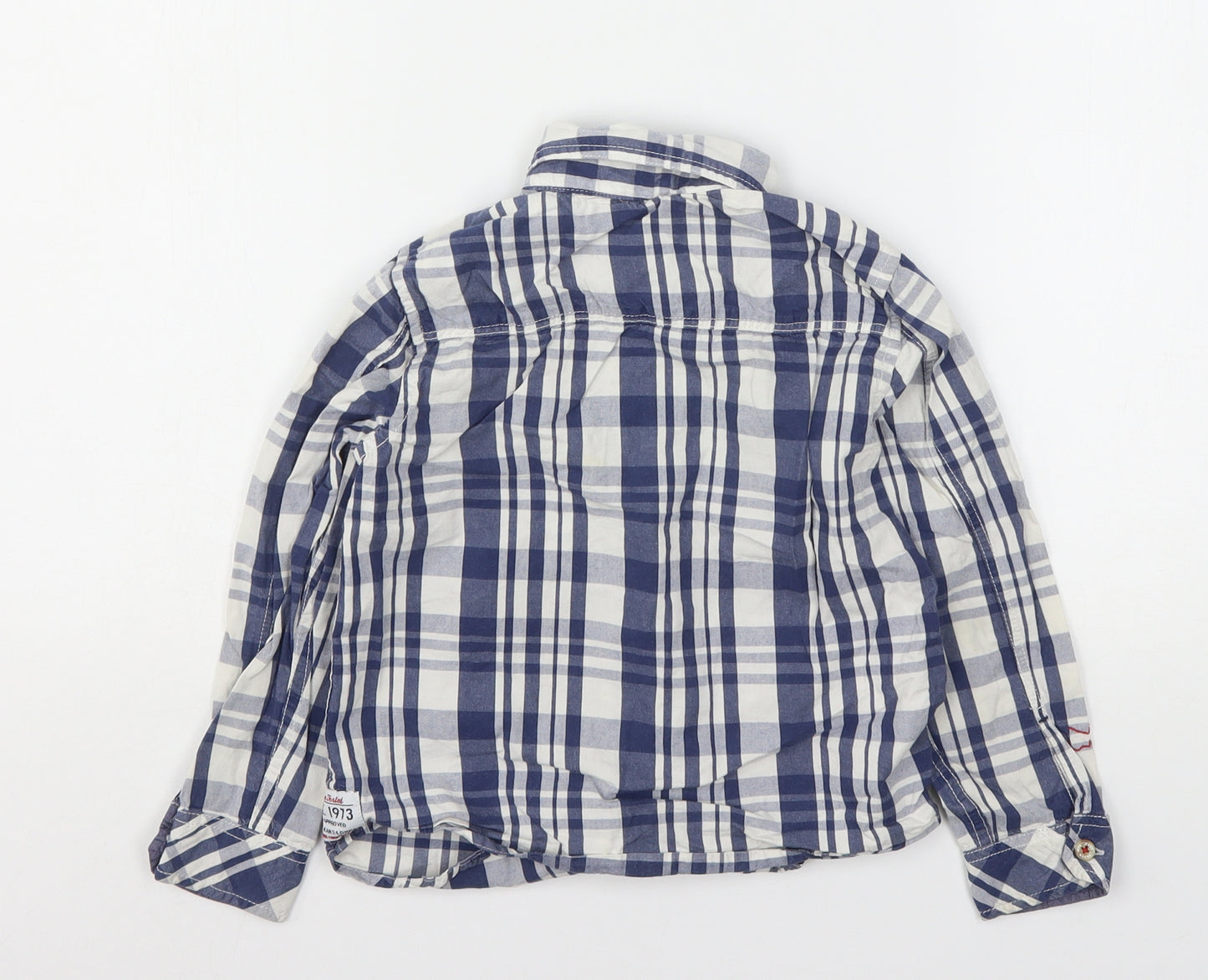 Pepe Jeans Boys Multicoloured Plaid Cotton Basic Button-Up Size 6 Years Collared