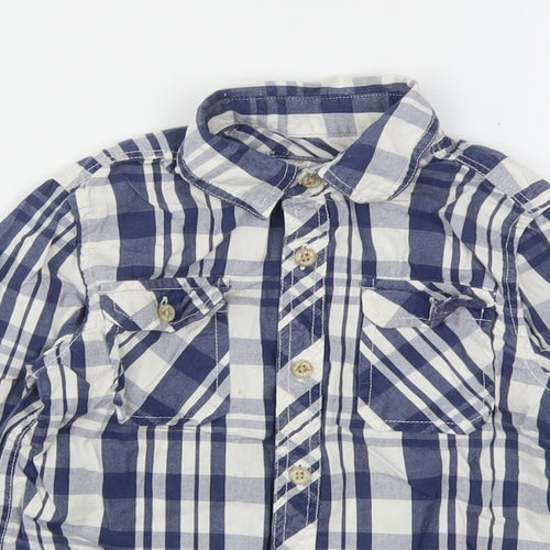 Pepe Jeans Boys Multicoloured Plaid Cotton Basic Button-Up Size 6 Years Collared