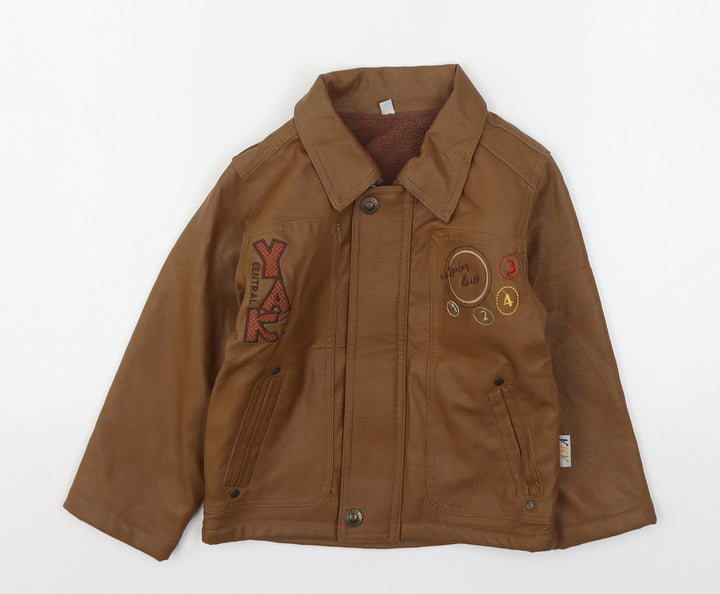 YAK Womens Brown Jacket Size 4