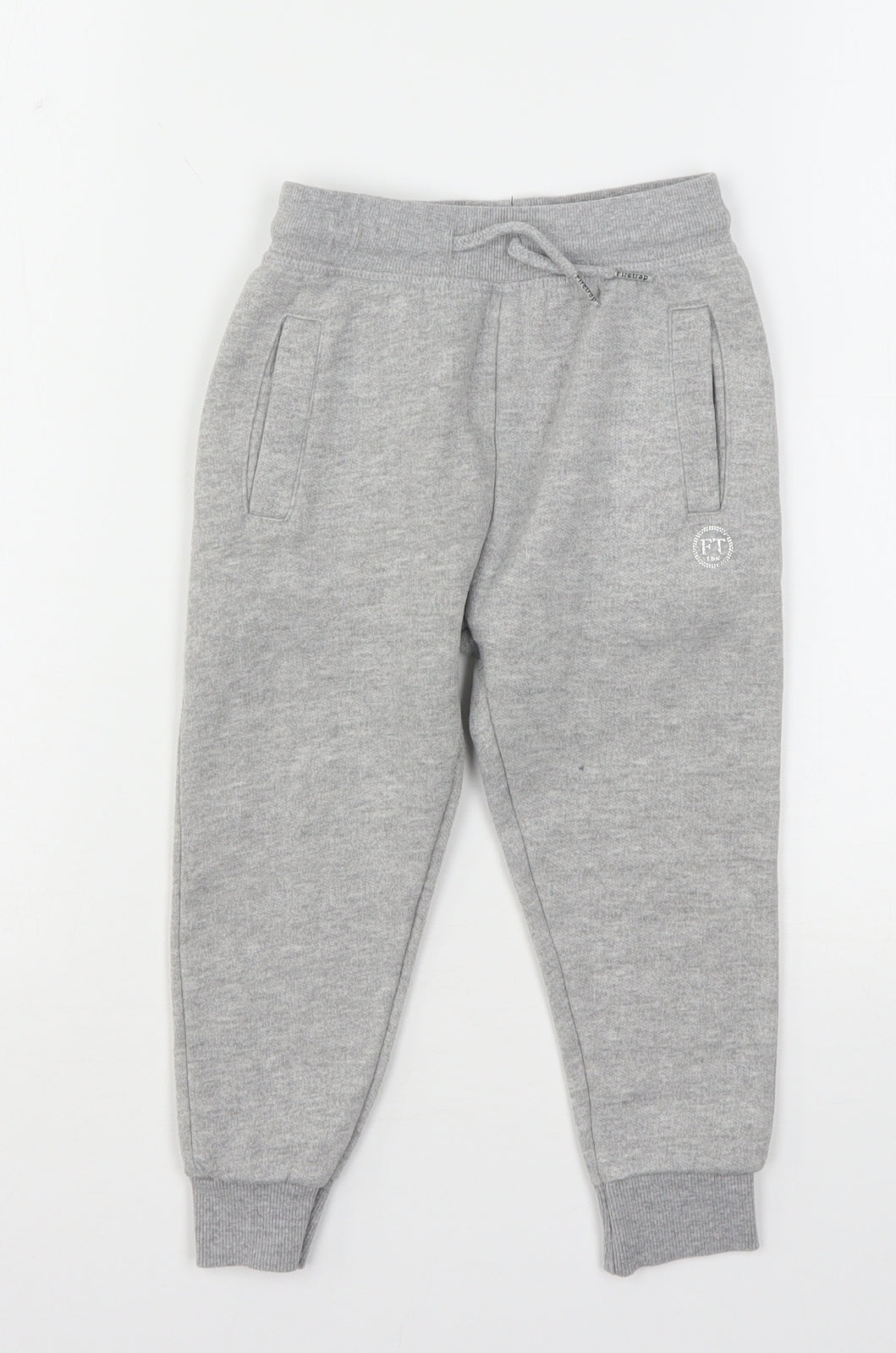 Firetrap Girls Grey  Polyester Sweatpants Trousers Size 3-4 Years  Regular Drawstring
